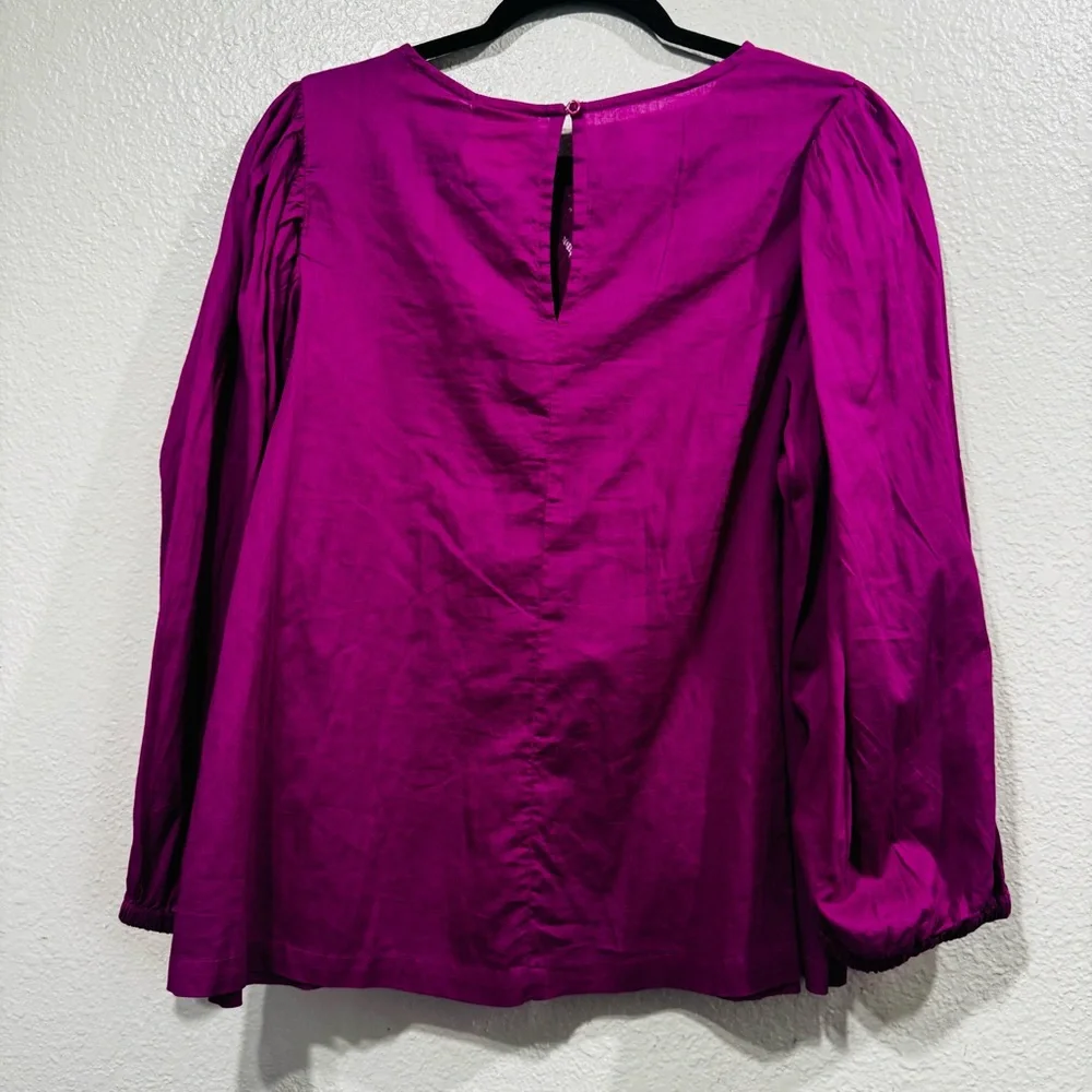 New Farm Rio Kelsie Purple Blouse Size Medium - Picture 9 of 16
